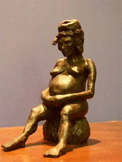 Enceinte, argile cuite, 22 cm x 11 cm x 16 cm (H, L, P)